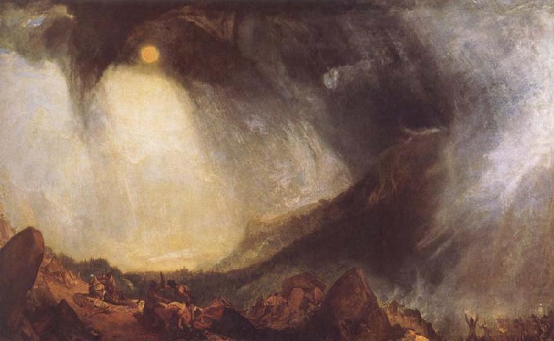 Snow Storm,Hannibal and his Amy Crossing the Alps, Joseph Mallord William Turner